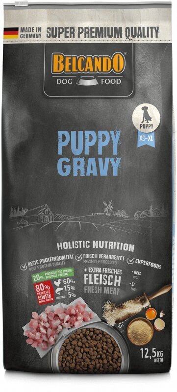 Kuivaruoka 1-4 kuukauden pennuille siipikarjan kanssa Belcando Puppy Gravy, 12,5 kg hinta ja tiedot | Koiran kuivaruoka | hobbyhall.fi