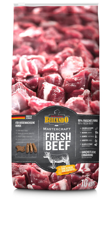 Kuivaruoka aikuisille koirille, naudanlihalla Belcando Mastercraft Fresh Beef, 10 kg hinta ja tiedot | Koiran kuivaruoka | hobbyhall.fi