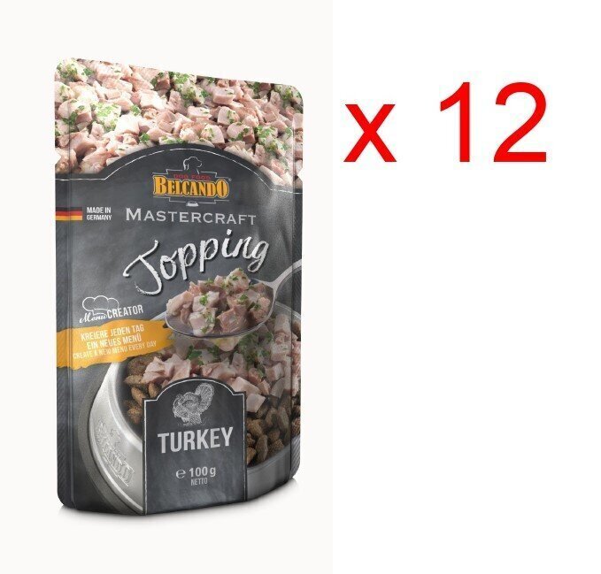 Belcando Mastercraft Topping Turkey Gravy koirille, 100g x 12 kpl. hinta ja tiedot | Koiran märkäruoka | hobbyhall.fi