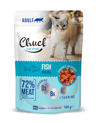 Kissan säilykkeet tonnikalakastikkeessa Chuck Pouch Adult with Fish, 100 g x 24 kpl hinta ja tiedot | Kissanruoka | hobbyhall.fi