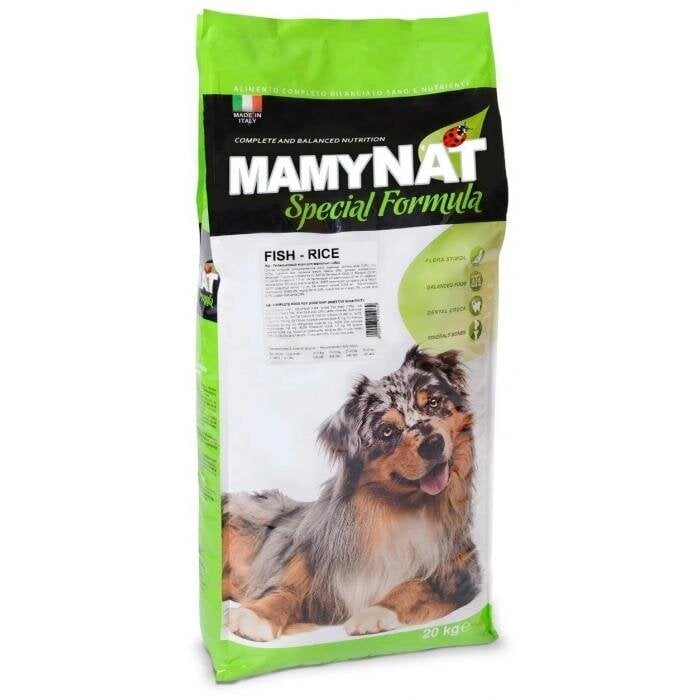 MamyNat Dog Fish & Rice koirille, joilla on herkkä ruoansulatus, kala ja riisi 20 kg hinta ja tiedot | Koiran kuivaruoka | hobbyhall.fi