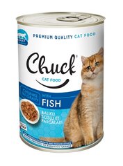 Chuck Chunks Adult Cat Lohipurkkiruoka kissoille, lohen kanssa, 400 g x 10 kpl. hinta ja tiedot | Kissanruoka | hobbyhall.fi