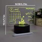 '1kpl LED Kalenteri Kirjoitustaulu &amp; Viesti Kyltti, Touch Kontrolli, 3D Illuusio Yövalo' hinta ja tiedot | Retkilamput | hobbyhall.fi