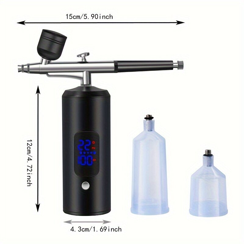 Monipuolinen Airbrush-setti Kompressorilla - Kannettava, Ladattava Kyn&#xE4; 0.3Mm K&#xE4;rjell&#xE4; Maalaukseen, Tatuointeihin, Kynsitaiteeseen &amp; Meikkiin hinta ja tiedot | Käsityökalut | hobbyhall.fi