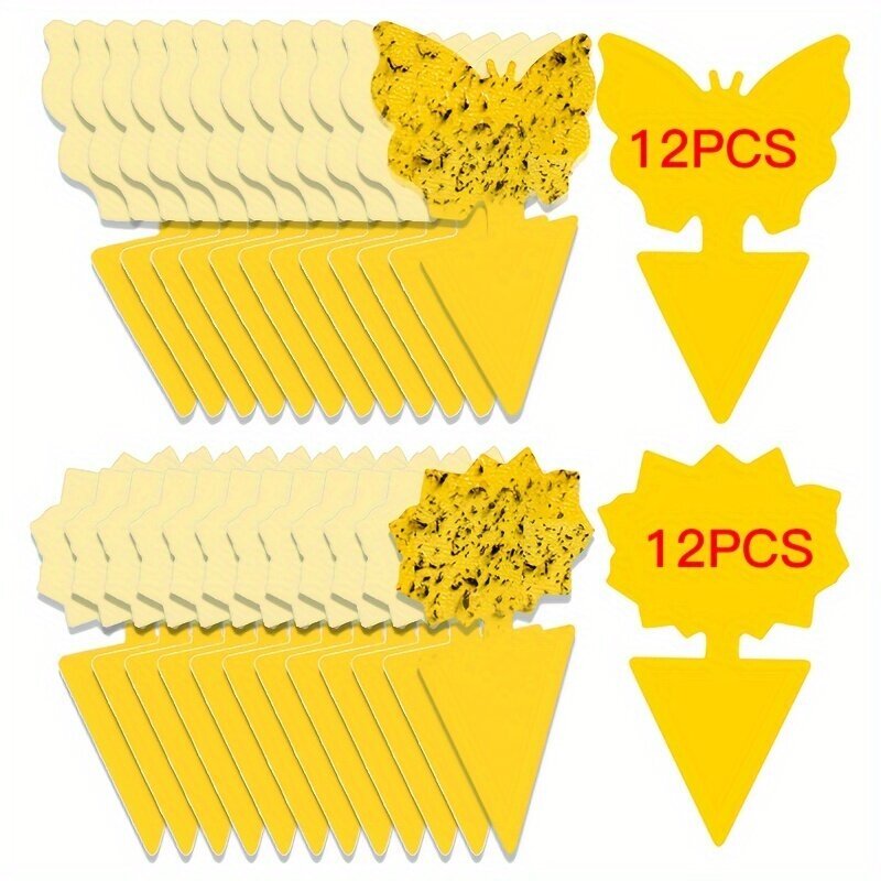 Poista Tuhohyönteiset Heti 12/24/48kpl Liimapyydykset Sienten, Hedelmäkärpästen, Hyttysten ja Bugien Torjuntaan Sisällä &amp; Ulkona hinta ja tiedot | Metsästystarvikkeet | hobbyhall.fi