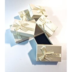 Lahjapakkaukset 7 x 9 cm - paperi, norsunluu, nauhalla, 12 kpl/pakkaus hinta ja tiedot | Lahjapaketointi | hobbyhall.fi