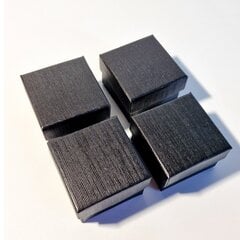 Lahjapakkaus 5 x 5 x 3 cm(h) - paperi, kiiltävä musta. 24 kpl per pakkaus hinta ja tiedot | Lahjapaketointi | hobbyhall.fi