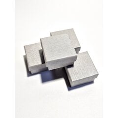 Lahjapakkaus 5 x 5 x 3 cm(h) - paperi, hopea. 24 kpl per pakkaus hinta ja tiedot | Lahjapaketointi | hobbyhall.fi