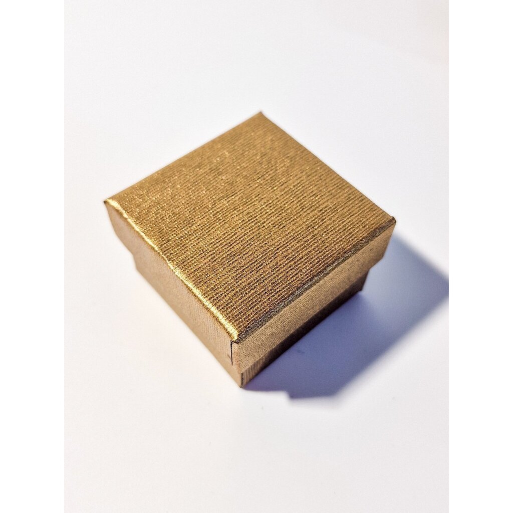 Lahjapakkaukset 5 x 5 x 3 cm(h) - paperi, pronssinvärinen. 24 kpl per pakkaus hinta ja tiedot | Lahjapaketointi | hobbyhall.fi