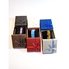 Lahjarasia 9 x 9 x 5 cm (k) - paperia, värillinen. 6 kpl pakkauksessa hinta ja tiedot | Lahjapaketointi | hobbyhall.fi