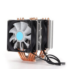 CPU Cooler 6 Pure Copper Heat Pipes Mykistä jäähdytyselementti RGB:llä yleispöytätietokoneelle hinta ja tiedot | Kannettavien tietokoneiden lisätarvikkeet | hobbyhall.fi