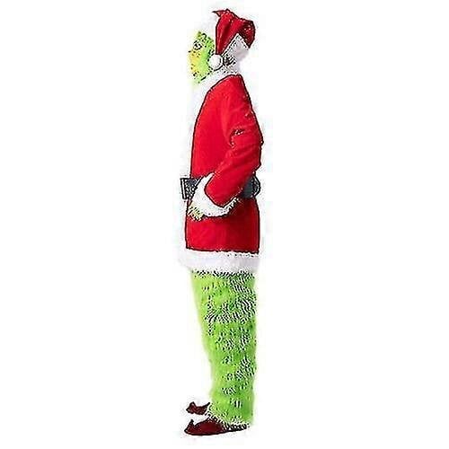 Hieno The Grinch Costume -joulucosplay-pukkiasusarja + naamio hinta ja tiedot | Naamiaisasut | hobbyhall.fi