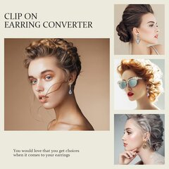 40 kpl Clip on Earring Conver Easy Open Loopilla, Granmp Clip Korvakoru Löydökset korujen valmistukseen Clip on korvakorut käsityötä varten, hopea kultaa, kultaa, hopeaa hinta ja tiedot | Miesten korut | hobbyhall.fi