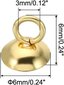 Helmikorkit, 50 kpl Helmikorkki Bail-riipus ruostumatonta terästä helmipäällinen Charm Ornament Caps Kultainen 6mm hinta ja tiedot | Koristeet ja tarrat | hobbyhall.fi