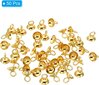 Helmikorkit, 50 kpl Helmikorkki Bail-riipus ruostumatonta terästä helmipäällinen Charm Ornament Caps Kultainen 6mm hinta ja tiedot | Koristeet ja tarrat | hobbyhall.fi