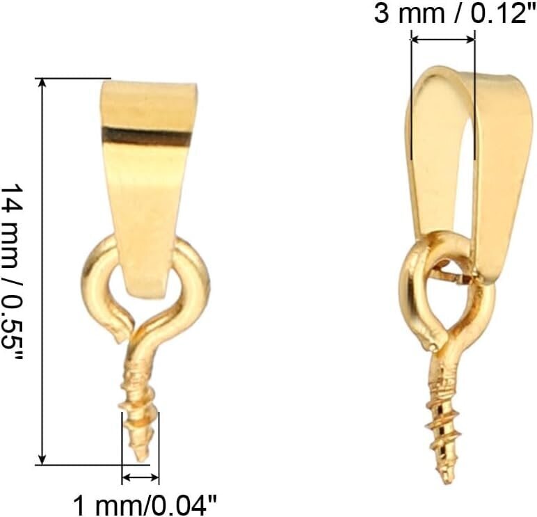 15x4mm Kierretapit Peg Bail, 10kpl Pieni ruostumaton teräskuppi, päärynäsilmukka, kierresilmukka korujen tekemiseen korvakoruihin tee-se-itse helmiä käsityö, kultaa kultaa 15x4m hinta ja tiedot | Miesten korut | hobbyhall.fi