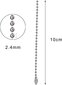 20 kpl pallohelmiketjuja, ruostumattomasta teräksestä pidennetyt palloketjut metallihelmiliitin, avaimenperän merkinnät joulukoristeisiin korujen etsiminen hinta ja tiedot | Joulukoristeet | hobbyhall.fi