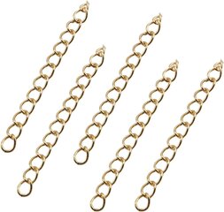 Tail Extender Ketju 100 KPL Kultainen 50 x 4mm Ketju Jatke Hanat Tee-se-itse korujen tekemiseen kultaisia hinta ja tiedot | Miesten korut | hobbyhall.fi