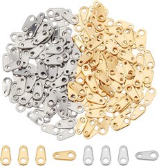 Noin 200 kpl 2 väriä Teardrop Chain -kielekkeet ruostumattomasta teräksestä ketjun jatkeen liittimet päätyketjun pudotuskorut tee-se-itse-korujen valmistukseen, 8mm 2 väriä /Teardr hinta ja tiedot | Miesten korut | hobbyhall.fi