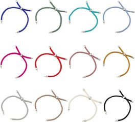 12 kpl 12 väriä Nylon Twist Cord Rannekorun valmistussarjat 9 tuumaa (22,8 cm) Slider Rannekorut Nylon Cord Chain Link Rannekoru messinkilöydöillä Säädettävä Br hinta ja tiedot | Miesten korut | hobbyhall.fi