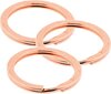 metalliset avaimenperät avaimenperille - Flat Rose Gold avaimenperärenkaat askarteluun - 50 halkaistua avaimenperäsetti Bulkki avaimenperät auton avaimille Koti avaimenperät Fla hinta ja tiedot | Miesten korut | hobbyhall.fi