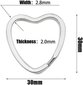 25 kpl sydämen muotoisia avaimenperät, askartelut DIY-avaimenperät metalliset avaimenperät kotiautotoimistoille, taidekäsityöprojekteille (sydän) hinta ja tiedot | Miesten korut | hobbyhall.fi