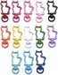 25 kpl Metal Cat Design Spring Snap Avaimenperä Clip Seos Monivärinen Metalli Kääntyvät Hakaset Kääntyvä Lanyard Snap Koukku Värikäs Avaimenperä Hummeri Hakaset DIY Je hinta ja tiedot | Miesten korut | hobbyhall.fi