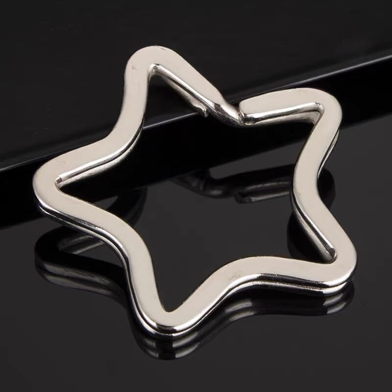 12 kpl Silver Star Creative avaimenperät Haletut avaimenperät korut hyppysormukset metallia askarteluun litteä avaimenperä vanne silmukka tee-se-itse avaimenperät Tunnisteet vyöt hinta ja tiedot | Miesten korut | hobbyhall.fi