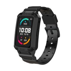 Black Black Tpu Watch Band On Yhteensopiva Huawei Watch Fit / Honor Watch Es Kanssa hinta ja tiedot | Älykellojen ja aktiivisuusrannekkeiden lisätarvikkeet | hobbyhall.fi