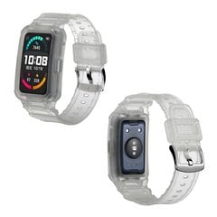 Himmeä Läpinäkyvä Himmeä Läpinäkyvä Tpu Kelloranneke, Joka On Yhteensopiva Huawei Watch Fit / Honor Watch Es Kanssa hinta ja tiedot | Älykellojen ja aktiivisuusrannekkeiden lisätarvikkeet | hobbyhall.fi