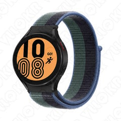 (Galaxy Watch5 40mm Midnight Leaf Green) Ranneke Samsung Galaxy Watch 5 44mm 40mm rannekellolle 4 4classic 42 46mm No Gaps Nylon Loop Rannekoru Galaxy Watch 5 Prolle 45mm - Kellon rannekkeet hinta ja tiedot | Älykellojen ja aktiivisuusrannekkeiden lisätarvikkeet | hobbyhall.fi