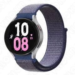 (Watch 5 pro 45mmmidnight blue)ranneke Samsung Galaxy Watch 5 44mm 40mm rannekellolle 4 4classic 42 46mm No Gaps Nylon Loop Rannekoru Galaxy Watch 5 Prolle 45mm - Kellon rannekkeet hinta ja tiedot | Älykellojen ja aktiivisuusrannekkeiden lisätarvikkeet | hobbyhall.fi