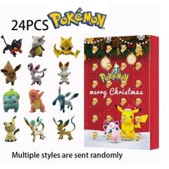 Pokemon Christmas Joulun adventtikalenteri Lasten parhaat joululahjat 24kpl hinta ja tiedot | Joulukoristeet | hobbyhall.fi