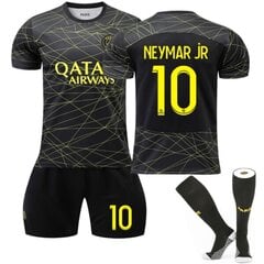 2023 Paris Saint-Germain Neymar jR #10 Fourth Jersey Kit lapsille aikuisille 22 (120-130cm) hinta ja tiedot | Jalkapallovaatteet ja -varusteet | hobbyhall.fi