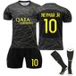 2023 Paris Saint-Germain Neymar jR #10 Fourth Jersey Kit lapsille aikuisille 22 (120-130cm) hinta ja tiedot | Jalkapallovaatteet ja -varusteet | hobbyhall.fi