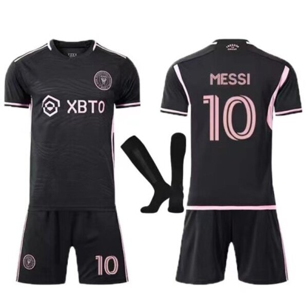 Inter Miami Lionel Messi #10 Soccer Jersey Pack T-paita, musta S hinta ja tiedot | Jalkapallovaatteet ja -varusteet | hobbyhall.fi