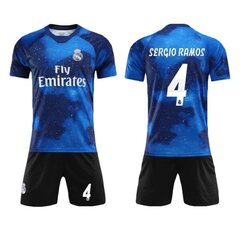 Real Madrid Soccer Club Rainbow Jersey Star Edition Sergio Ramos No.4 jalkapallopaitasarja lapsille aikuisille zV 26(140-150CM) hinta ja tiedot | Jalkapallovaatteet ja -varusteet | hobbyhall.fi