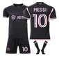 Major League Soccer Messi No.10 Miami International Jersey Kotivieras Aikuisten Lasten Jalkapallopaita Koti Lapset 28(150-160cm) Vieras Lapset 24(130-140cm) ... hinta ja tiedot | Jalkapallovaatteet ja -varusteet | hobbyhall.fi