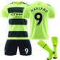 Haaland #9 Jersey Manchester City Soccer T-paidat Jersey Set Kids 28 (150-160cm) hinta ja tiedot | Jalkapallovaatteet ja -varusteet | hobbyhall.fi