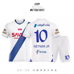 Neymar 23-24 Saudi Arabia League Al-Hilal Paita nro 10 Away Jalkapallopaitasarja Aikuiset Lapset Lapset 24(130-140cm) hinta ja tiedot | Jalkapallovaatteet ja -varusteet | hobbyhall.fi