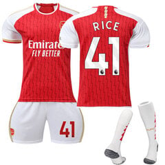 2024 Arsenal Home Kids Football Shirt Kit nro 41 RICE 12-13 vuotta hinta ja tiedot | Jalkapallovaatteet ja -varusteet | hobbyhall.fi