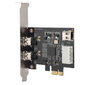 PCI -E 1X - 3-porttinen 1394A (2/1) Riser Card 800 Mbps Video Capture -kortti hinta ja tiedot | Kannettavien tietokoneiden lisätarvikkeet | hobbyhall.fi