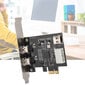 PCI -E 1X - 3-porttinen 1394A (2/1) Riser Card 800 Mbps Video Capture -kortti hinta ja tiedot | Kannettavien tietokoneiden lisätarvikkeet | hobbyhall.fi