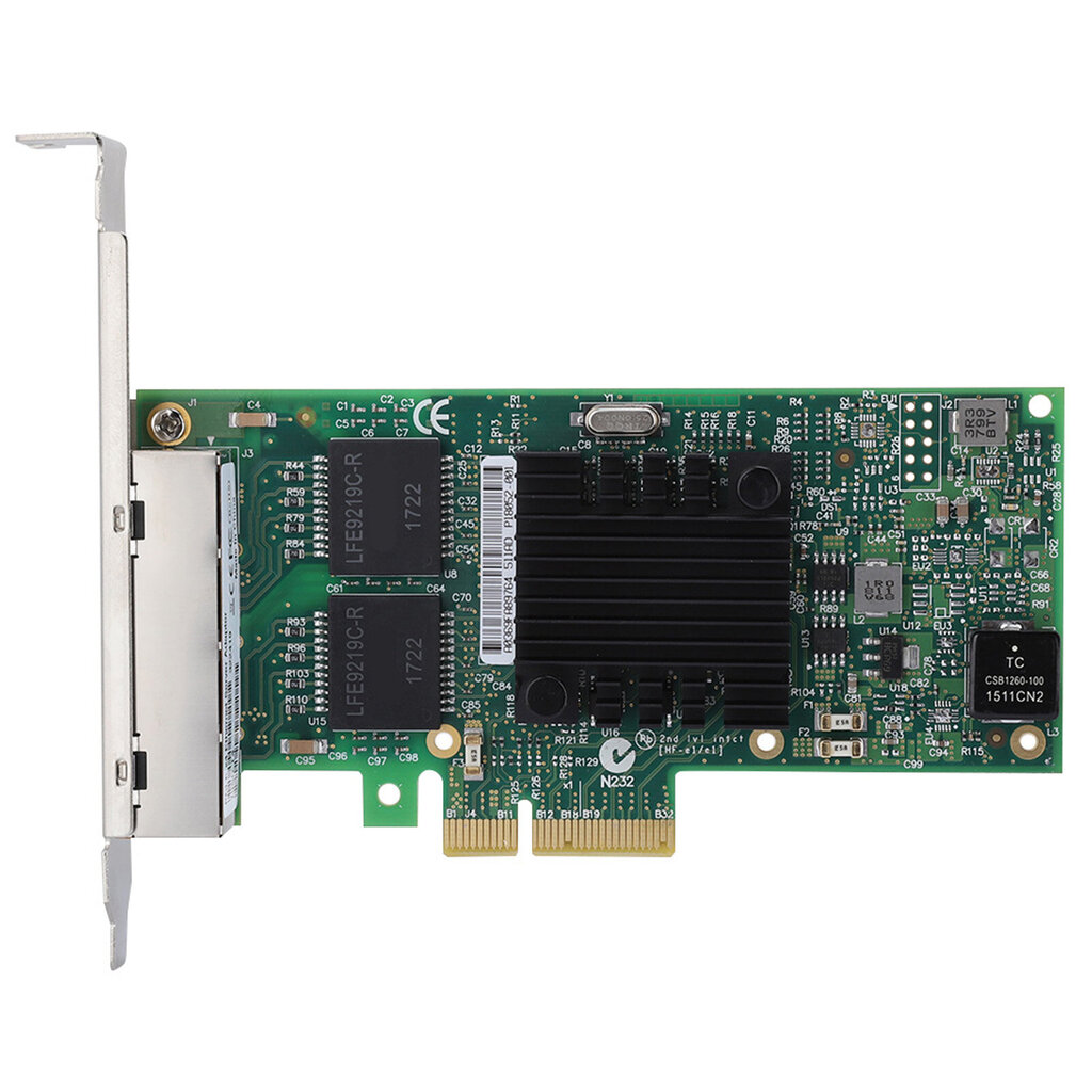 PCI-E 4-porttinen palvelin Gigabit EtherneT verkkokorttisovitin Intel i350 T4 PCI-Ex4 hinta ja tiedot | Kannettavien tietokoneiden lisätarvikkeet | hobbyhall.fi