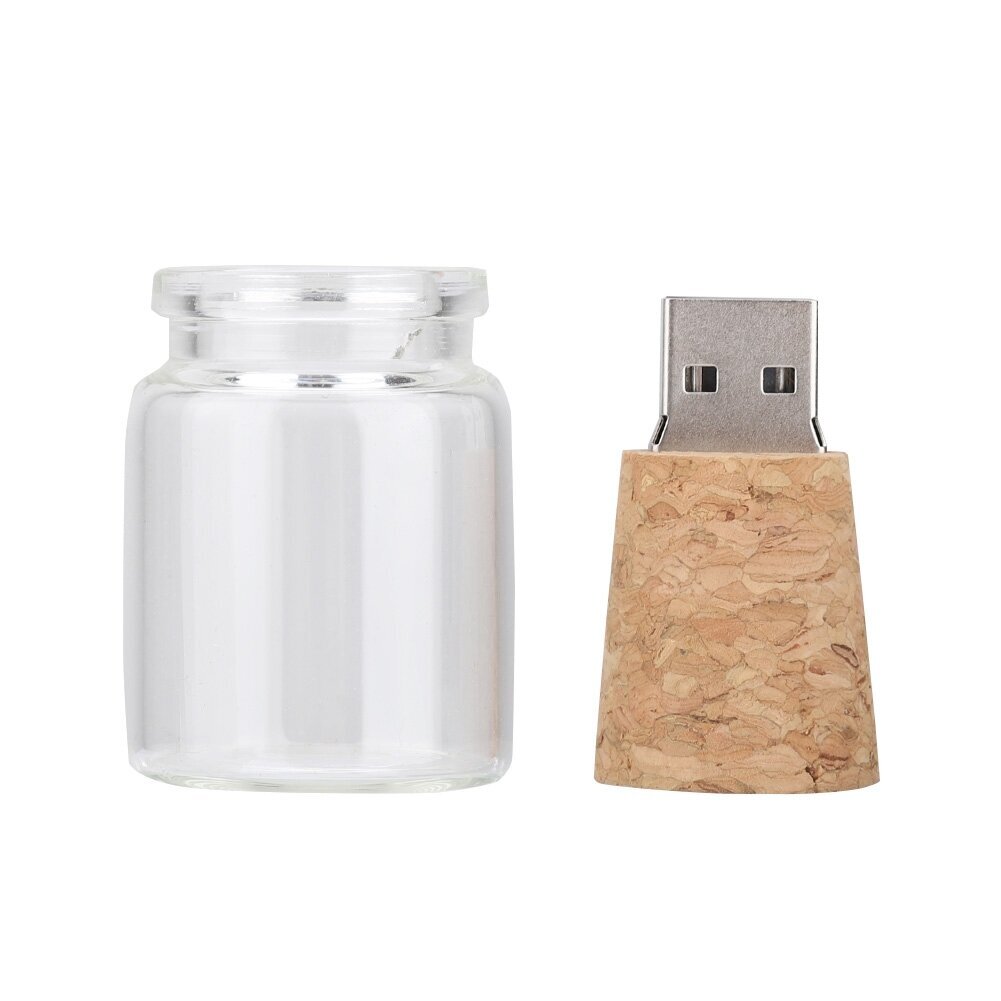 Wishing Floating Bottles USB2.0 Flash Drive Wood Flash Memory Stick U Disk (16G) hinta ja tiedot | Kannettavien tietokoneiden lisätarvikkeet | hobbyhall.fi