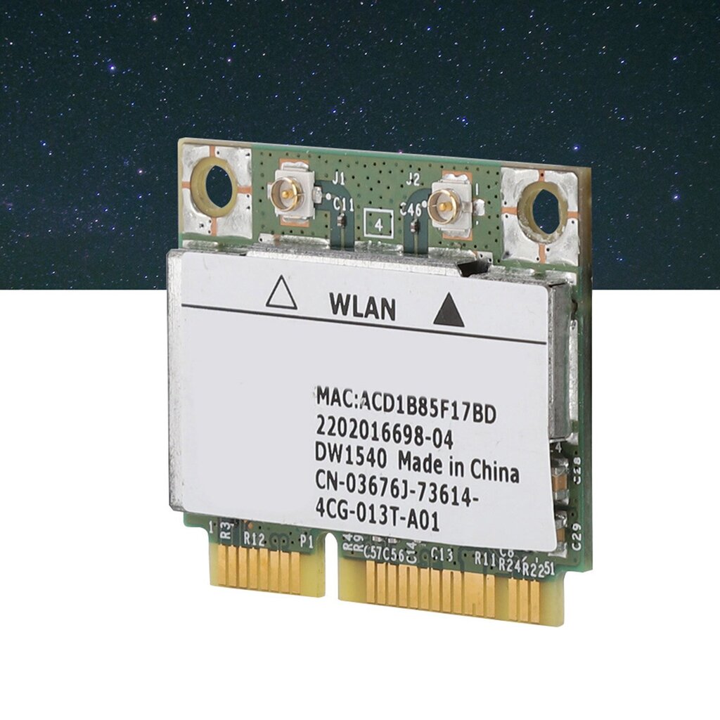 Dell Broadcom BCM943228HM4L DW1540 Dual Band Mini PCI-e Wifi-kortti 802.11 a B/g/n hinta ja tiedot | Kannettavien tietokoneiden lisätarvikkeet | hobbyhall.fi