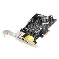 1 kpl PCI-E 7.1 HiFI High Fidelity 8-raitainen sisäinen surround PCI-äänikortti musta hinta ja tiedot | Kannettavien tietokoneiden lisätarvikkeet | hobbyhall.fi