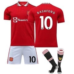 22/23 Uusi Manchester Unitedin jalkapallopaita Jalkapallopaita RASHFORD 10 Kids 18(100-110) hinta ja tiedot | Jalkapallovaatteet ja -varusteet | hobbyhall.fi