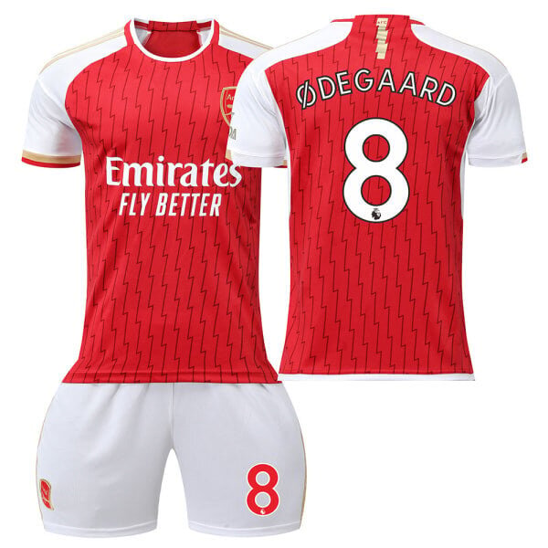 23-24 Arsenal Home Martin Odegaard nro 8 paita, ei sukkia Martin Odegaard nro 8 ei sukkia L hinta ja tiedot | Jalkapallovaatteet ja -varusteet | hobbyhall.fi