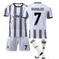 22-23 Juventus Ronaldo #7 Juv Adult/Kids Soccer Kit 24 hinta ja tiedot | Jalkapallovaatteet ja -varusteet | hobbyhall.fi